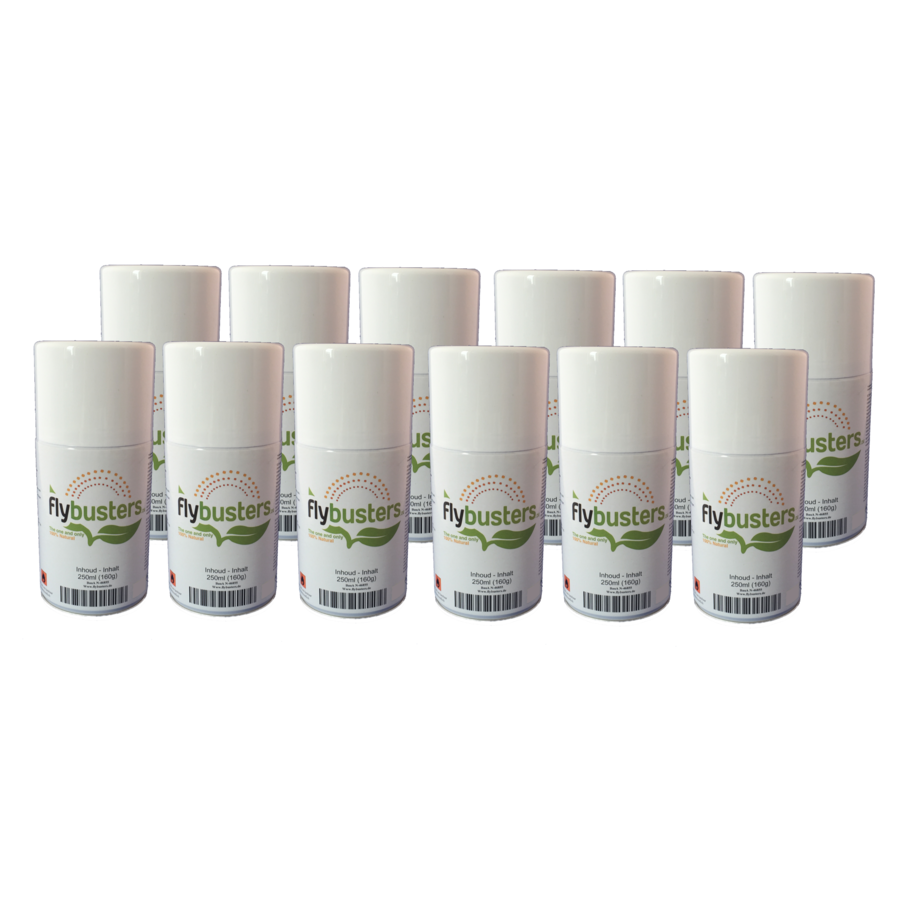 12 navullingen Flybusters spray (250 ml)