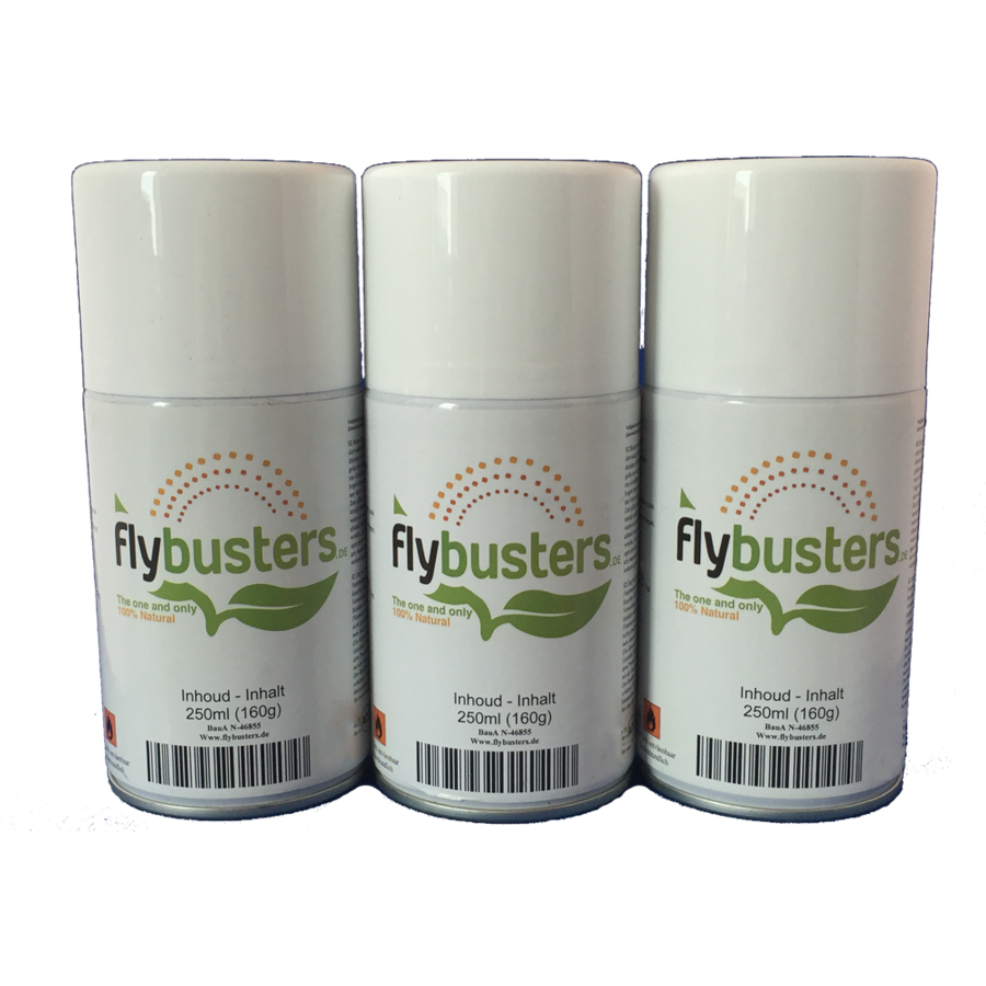 3 navullingen Flybusters spray (250 ml)